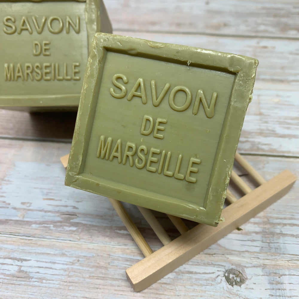 savon de marseille green made with olive oil