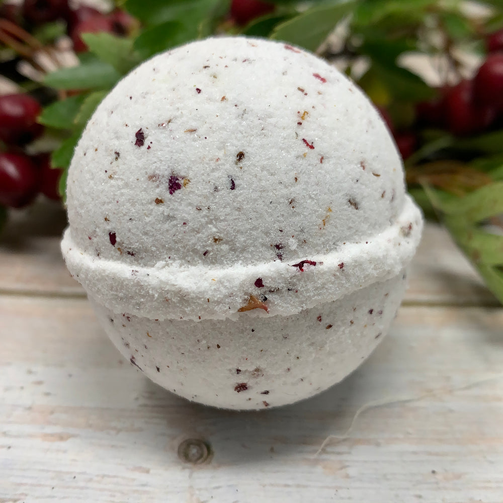 rose geranium vegan bath bombs without any plastic wrapping