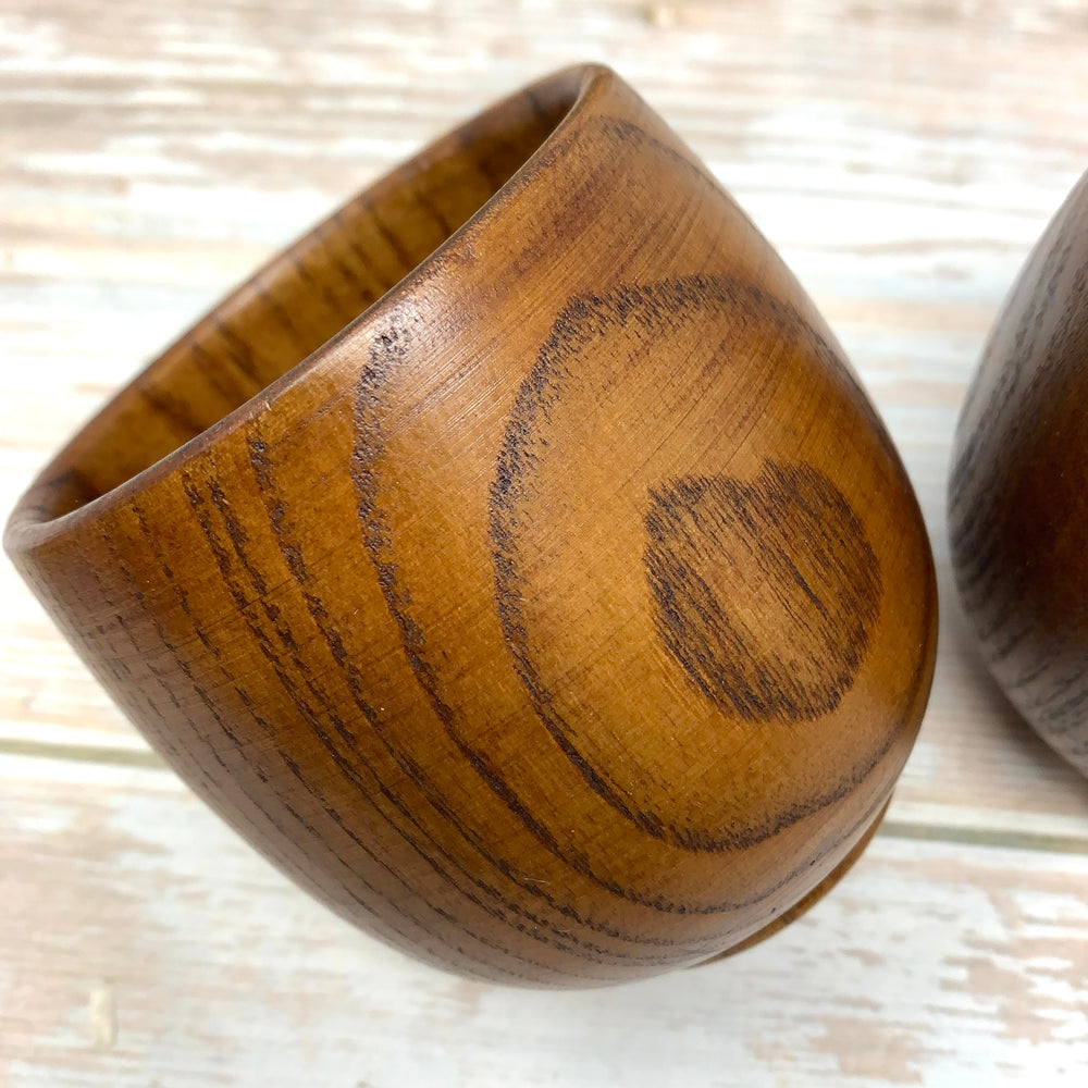 ecofriendly handmade japanese wooden tea cup