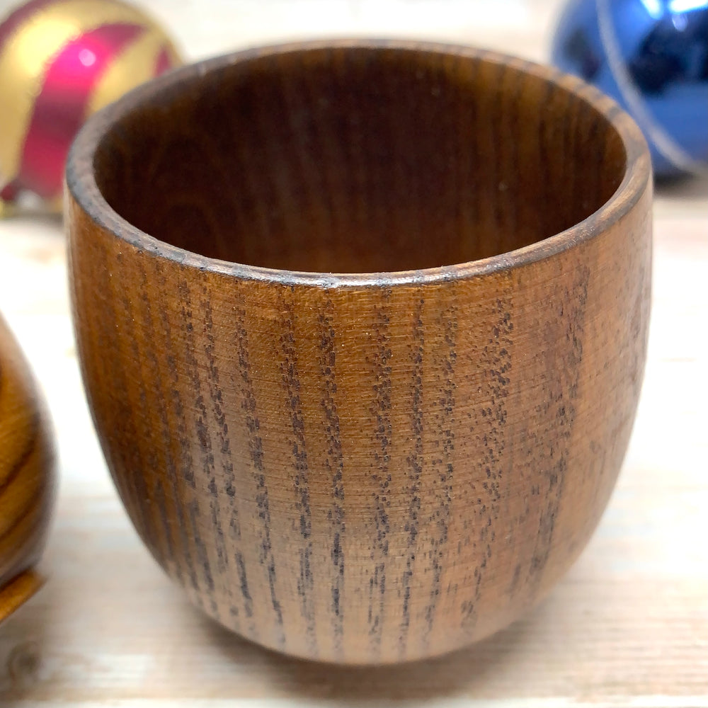 wooden cups for tea