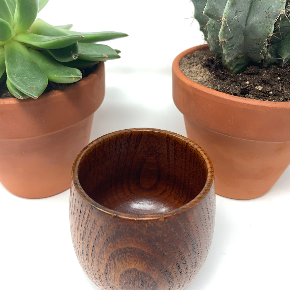 wooden handmade mug