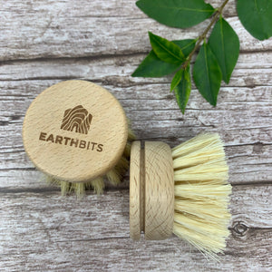 Dish Brush: Removable Head - Natural Dish Brush