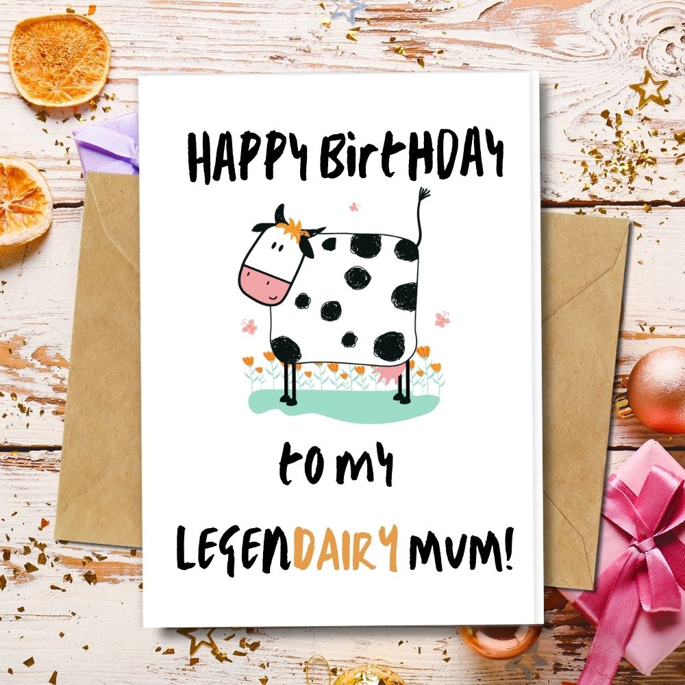 handmade birthday card animal designs greetings to legendairy mum made of eco friendly papers