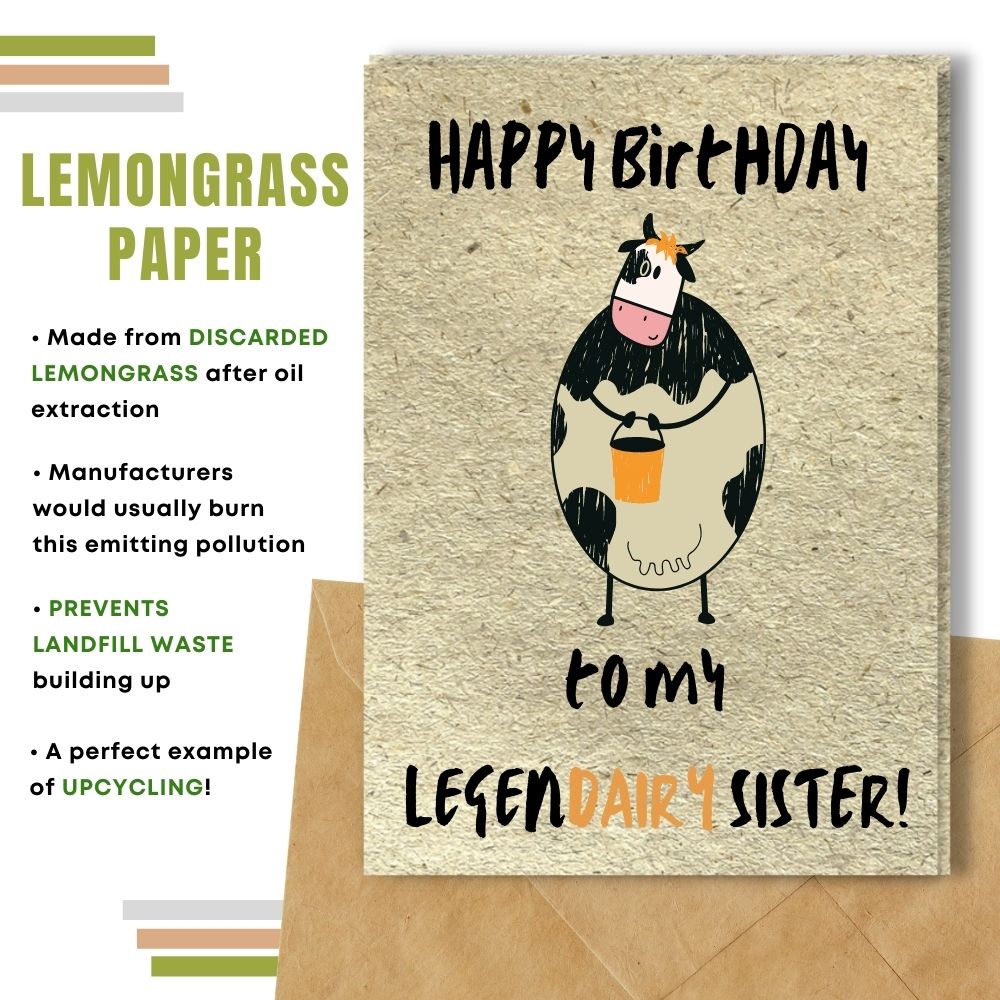 Happy Birthday Card, Legendairy Sister