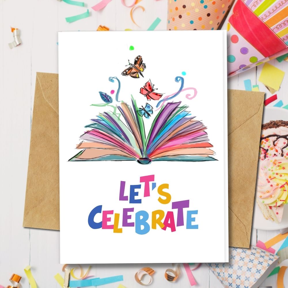 handmade birthday cards with a colourful designs made of eco friendly papers