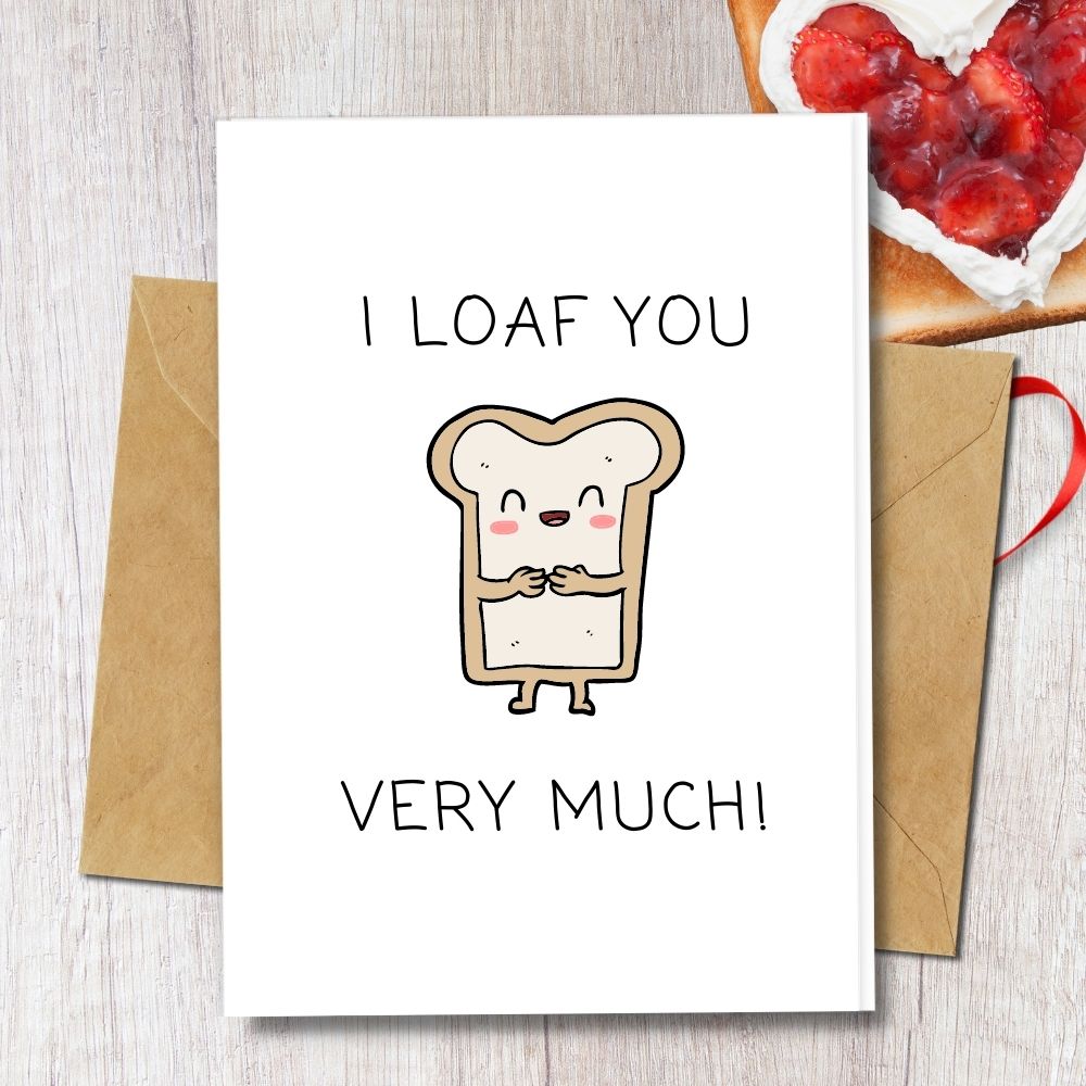 a cute design i loaf you very much is a must have handmade love cards eco friendly and a good gift for love ones