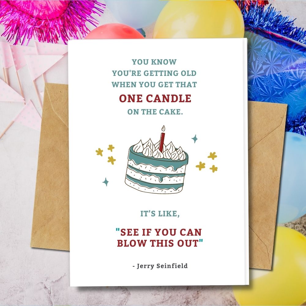a nice one candle and a cake design of a birthday quotes