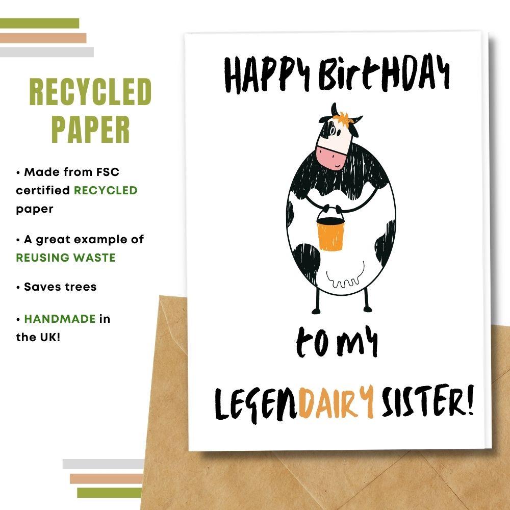 Happy Birthday Card, Legendairy Sister