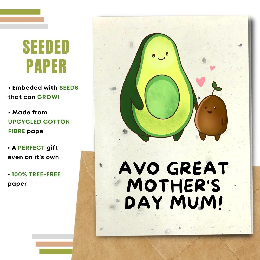  mother&#39;s day card made with seeded paper