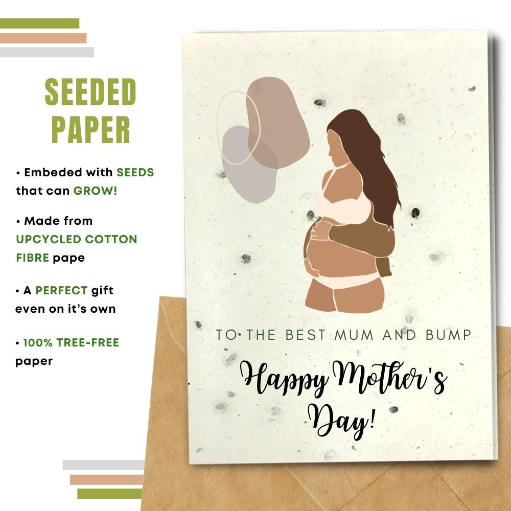  mother&#39;s day card made with seeded paper