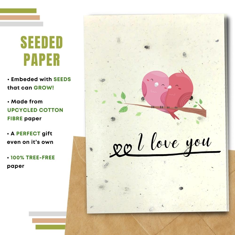Handmade Love Cards, Tree Free Cards - Gifting you My Heart