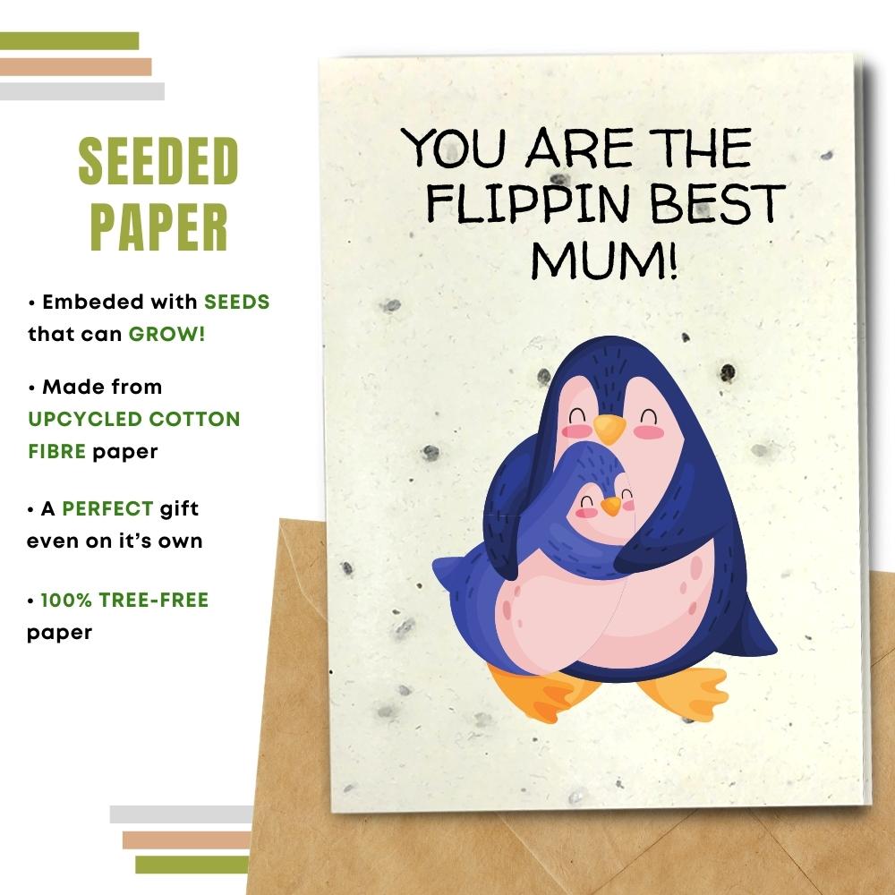 mother&#39;s day card made with seeded paper
