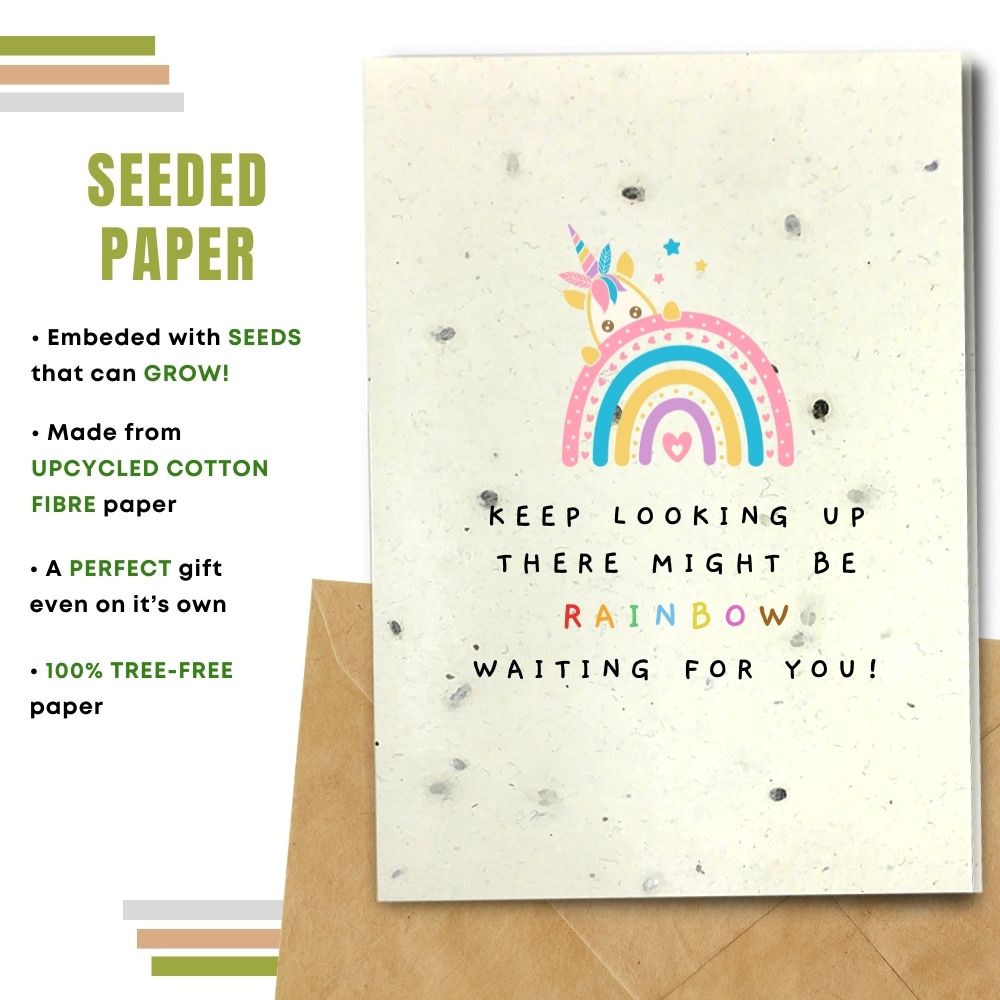  greeting card made with seeded paper