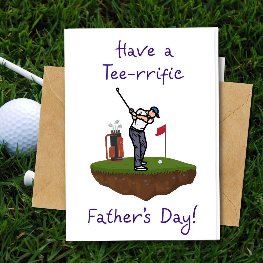 a cute and funny design for father's day the cards are eco friendly and handmade