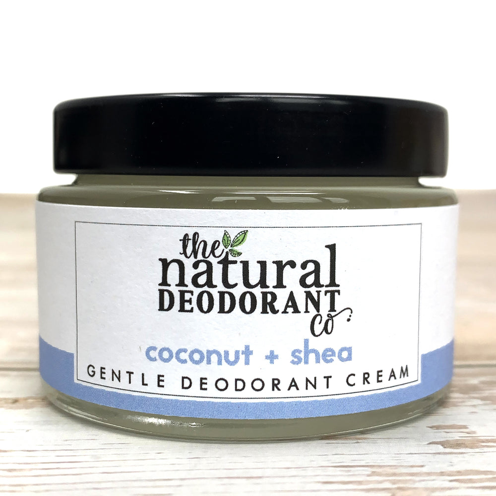 Vegan Deodorant Cream, Natural Deodorant for Sensitive Skin, Unscented, 55g