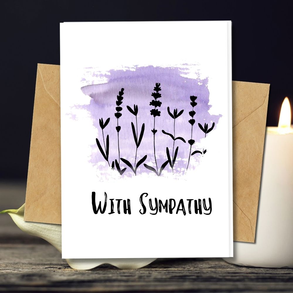 handmade sympathy card for the loss of someone they are available in seed paper so you can grow to remember the person.