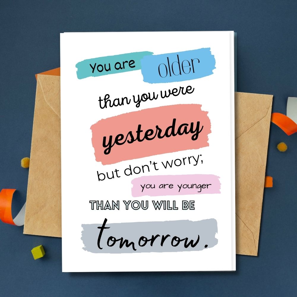 birthday card quotes colourful designs