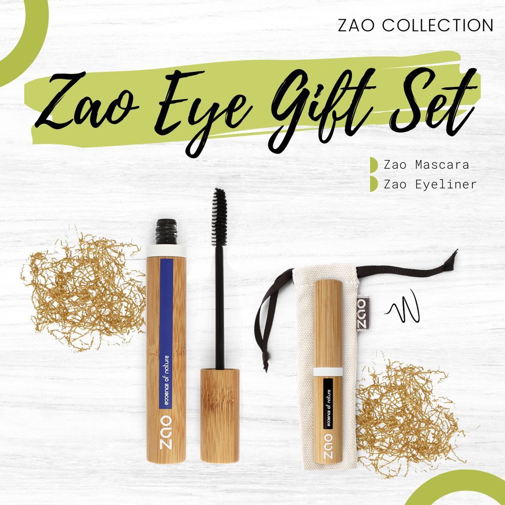 This Zao Eyeliner and Mascara Gift set is Highly pigmented with a 100% Organic Ingredients.
